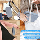 Breastmilk Cooler Bag with Ice Pack, Portable Insulated Breast Milk Storage Cooler Bag, Small Stylish Breastmilk Storage Bag Cooler with Wrist Strap (Grey) by TinyTreasures Baby Boutique