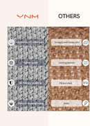 YnM Chunky Cotton Knit Throw Blanket, Cable Knit Throws for Bed Couch Sofa, Comfy & Relaxing, Decorative Piece for Farmhouse Modern Boho Rustic Scandinavian Chic Vibe, Quarry Grey 80x87 Inches by CozyNest Decor