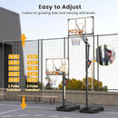 Basketball Hoop Outdoor, 8.5ft Height Adjustable Portable Hoops & Goals with HDPE Backboard and Wheels for Kids/Teens/Adults Backyard, Outdoor, Driveway by TinyTreasures Baby Boutique