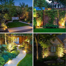 ZYAN Solar Landscape Spotlights Outdoor Waterproof IP65, Bright Solar Powered Garden Yard Spot Lights for Outside Plant, Tree, Pathway, Auto On/Off Wall Lights for Walkway, Patio, Lawn-8 Pack by GreenHaven Gardens