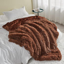 GONAAP Fuzzy Faux Fur Throw Blanket Coffee Super Soft Cozy Plush Fuzzy Shaggy Blanket for Couch Sofa Bed (Coffee, Throw(50"x60")) by CozyNest Decor