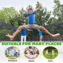 Trampoline 8FT 10FT 12FT 14FT 16FT, Recreational Trampolines with Enclosure Net and Ladder, Outdoor Anti-Rust Trampolines for Kids and Adults, ASTM Approved by TinyTreasures Baby Boutique
