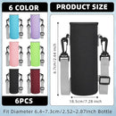 Rtteri 6 Pcs Neoprene Water Bottle Carrier Bag with Adjustable Shoulder Strap 32oz Insulator Water Bottle Cover Holder Cooler Sleeve for Stainless Steel/glass/plastic (Cute) by TinyTreasures Baby Boutique
