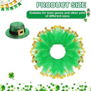 St. Patrick's Day Porch Goose Outfit 23"/ 17'' Statue Tuxedo Bandana Top Hat Cloth for Goose Lawn Decoration(Collar) by GreenHaven Gardens