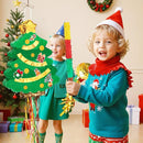 Wernsai Christmas Piata Large Pull String with Blindfold Bat - Cute Tree Design for Christmas Party Games - Green, 16.5' x 12.4' by TinyTreasures Baby Boutique