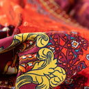 ABREEZE Bohemian Duvet Cover Set Colorful Orange Boho Retro Bedding Set Damask Paisley Cotton Duvet Cover Tribal Reversible Bedding Exotic Style Comforter Cover 3-Piece Queen by CozyNest Decor