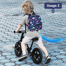 Accmor Toddler Backpack Leash with Anti Lost Wrist Link, Cute Mini Child Walking Harnesses Keep Kids Close Back Pack Rope Tether Rein for Baby Boys (Navy Blue/Dinosaur) by TinyTreasures Baby Boutique