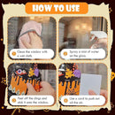 Halloween Window Clings - Halloween Decorations Static Window Stickers for Glass, Removable Large Double-Sided Window Decals for Indoor Home Decor, Bat Fall Cute Party Gift, 65 PCS/9 Sheet by CozyNest Decor