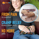 SunnyBay Small Microwave Heating Pad, Microwavable Versatile Cold/Heated Neck and Shoulder Wrap for Back Pain and More, Moist Heat Cotton-Fleece Pad, 6x11 Inches, Meadow & Melody Flowers, Pack of 2 by CozyNest Decor