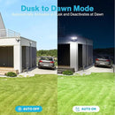 Olafus 100W LED Security Light Motion Sensor Outdoor Light, 2 Pack Motion Flood Light Dusk to Dawn, 9000LM Super Bright 6500K Exterior Motion Detector Floodlight for Garage Yard Porch Eave IP65, Black by GreenHaven Gardens