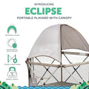 Baby Delight Go with Me Eclipse Deluxe Portable Playard | Playpen | Sun Canopy | Indoor and Outdoor | Ultra Padded Nylon Floor | Sandstone by TinyTreasures Baby Boutique