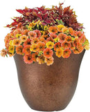 Classic Home and Garden Honeysuckle Resin Flower Pot Planter, Copper, 13" by GreenHaven Gardens