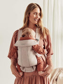 BabyBjörn Baby Carrier Mini, 3D Jersey, Light Beige | Newborn Carrier (7-25 lbs), Ergonomic, Easy-to-Use by TinyTreasures Baby Boutique