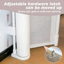 Retractable Baby Gates Dog Gate for Stairs, 100" Wide Retractable Gate Mesh Pet Gate, 41" Extra Tall Child Safety Gate with Fiberglass Rods for Stairways, Doorways, Hallways, Indoor/Outdoor by TinyTreasures Baby Boutique
