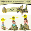 GobiDex Magnetic Tiles Army Toys, STEM Military Magnetic Building Blocks for Toddler Kids Ages 3-5 4-8, Sensory Magnet Construction Toys Birthday Gifts for 3+ Year Old Boys & Girls Army Men Playset by TinyTreasures Baby Boutique