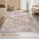 Area Rug for Living Room: 4x6 Washable Neutral Abstract Modern Soft Rugs Non Slip Indoor Floor Stain Resistant Carpet for Bedroom Dining Room Office Nursery - Red Brown by TinyTreasures Baby Boutique