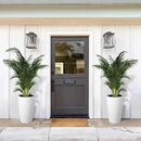 22" Tall Round Planter Set of 2, Self Watering Pots for Indoor Plants, Large Flower Pot Outdoor with Built-in Drainage and a Water Level Monitor, for Patio, Porch, Living Room, or Home Office, White by GreenHaven Gardens