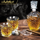 Whiskey Decanter Set,Liquor Decanter Set with 2 Glasses,Decanter set for Men,Decanter for Tequila,Bourbon,Rye,Gifts for Men,Dad,Home Bar Decor - 28oz by CozyNest Decor