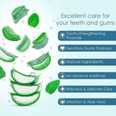 Naturally Soothing Toothpaste for Sensitive Teeth and Gum Care with Aloe Vera, Allantoin & Fresh Mint Flavor, Gentle & Natural, ADA Approved (5-oz, 6 Count) by CozyNest Decor
