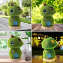 Mushroom Fairy House Decor - Figurine Lights Outdoor Solar Fairy Garden House for Patio Lawn Yard Ornaments, Housewarming Gift 7.4 inch by GreenHaven Gardens