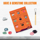 Thanksgiving Gifts for Kids, 3 Pumpkin Orange Bath Soap with Gemstone Inside Dig It Up Kit Halloween Toys Boys Girls Ages 4-5-6-7-8-12 Explore Mining Discover Science Gems Crystal by TinyTreasures Baby Boutique