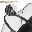 Baby Mosquito Net with Double Zipper Bassinet Stroller Cover for Baby/Stroller/Car Seat/Cradles/Carriers, Easy to Use, Visible Breathable Mesh, Keep Insects/Bugs/Cats Out, Black by TinyTreasures Baby Boutique