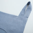 Amazhiyu 100% Linen Door Hanging Laundry Hamper Bag, 19x27 Inches, Steel Blue by CozyNest Decor