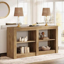 Tribesigns Farmhouse Console Table, Hallway Table for Entryway, Wood Console Behind Couch for Living Room, Hallway, Foyer, Oak by CozyNest Decor