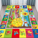 ABC Rug for Kids Room, ABC Mats for Floor Toddlers, Alphabet Play Mat Elementary Preschool Kid's Rugs wtih ABC, Numbers, Animals - (78.7x59 Inches) by TinyTreasures Baby Boutique