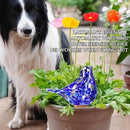 Glass Bird Shaped Plant Watering Ball Glass Automatic Watering Ball Flower Pot Insertion Spike Drip Irrigation Device Watering Ball Irrigation System Plant Enthusiast Gift (Dark Blue) by GreenHaven Gardens