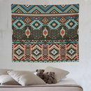 HZOHNAGO Aztec Tapestry Turquoise Blue and Brown and Native American Tribal Pattern Printed Wall Tapestry Wall Hanging for Bedroom Living Room Dorm 60" W x 50" H by CozyNest Decor