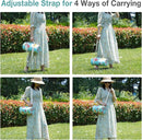 Picnic Blanket Extra Large 79" x 79", Washable Picnic Blankets, Camping Blanket with Portable Handle & Shoulder Strap - SummerFruits by TinyTreasures Baby Boutique