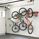 TORACK Wall-mounted Swivel Bike Rack, Garage Vertical Bike Storage Hangers for 5 Bikes Rotating Bike Storage Hooks by GreenHaven Gardens
