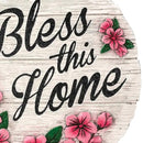 Spoontiques - Garden Décor - Bless This Home Stepping Stone - Decorative Stone for Garden by CozyNest Decor