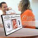 Baby Hand and Footprint Kit with Photo & Birth Details, Inkless Hand and Footprint Kit, Newborn Keepsake Plaque, Baby Shower Gifts (STYLE 1 (Fully Personalized) (Welcome To The World) (Neutral)) by TinyTreasures Baby Boutique