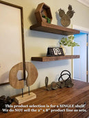 joelsantiques 42 Inch Wooden Floating Shelves for Wall - 42x8x2 in - Made of Natural Wood - Heavy Duty Rustic Wall Shelves Made in USA - Perfect for Living Room, Kitchen - Brown by CozyNest Decor