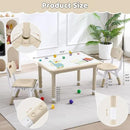 Kids Table and 2 Chairs Set, Height Adjustable (17.7"-26.1") Toddler Table and Chair Set, Multi-Activity Table with Graffiti Desktop, Children’s Table and Chairs for Classroom, Home & Daycare by CozyNest Decor