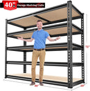 REIBII 2500LBS Garage Shelving 72''H Storage Shelves 40" W Metal Shelving 5 Tier Metal Shelves Adjustable Pantry Shelf for Closet Pantry Basement Kitchen Warehouse 72" H x 40" W x 20" D by GreenHaven Gardens