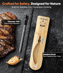 Wireless Meat Thermometer – Stable Bluetooth Smart Probe with ±1.8℉ Accuracy, 0.5s Fast Response & Long-Lasting Battery, IP67 Waterproof, App Controlled for Grill, Oven, Air Fryer by TinyTreasures Baby Boutique
