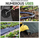 Landscape Staples Set,6 Inch 11 Gauge 50pcs Galvanized Garden Stakes + 50pcs Gaskets + 1Pick Hook,U-Shaped Tent Stakes Landscaping Fabric SOD Pins for Weed Fabric Barrier,Groud Cover,Fence by GreenHaven Gardens