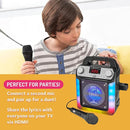 Singing Machine Portable Karaoke Machine with Wired Mic, Bluetooth, LED Lights - For Adults & Kids by TinyTreasures Baby Boutique