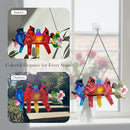 Stained Glass Window Hanging - Large Stained Glass Birds on Branch, Birds Sun Catchers Indoor Window with Chain and Hook Gifts for Bird Lover, Mom, Grandma, Stocking Stuffers for Women by TinyTreasures Baby Boutique