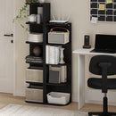 Furinno Pasir 4-Tier Corner Open Shelf Bookcase, Blackwood by TinyTreasures Baby Boutique