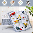 Viviland 3 Pieces Baby Bedding Set for Boy Girls, Baby Bedding Set for Newborn, Infant & Toddler - CAR by TinyTreasures Baby Boutique