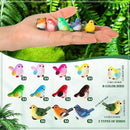 Wenqik 50 Pcs Mini Resin Bird Figurines Miniature Small Birds Figurines Realistic Animal for Fairy Terrarium Craft Garden Accessories Home Ornament Micro Landscape Birthday Cake Toppers Decor by GreenHaven Gardens