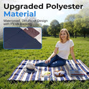 scuddles Extra Large Picnic & Outdoor Blanket Dual Layers for Outdoor Water-Resistant Handy Mat Tote Spring Summer Camping Blanket Great for The Beach by TinyTreasures Baby Boutique