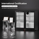 COTLIN 36" W Back Bar Cooler Beer Fridge Undercounter Refrigerator with LOW-E Glass Free Standing Beverage Refrigerator Adjustable Shelves for Soda Beer Wine, ETL NSF Approved by CozyNest Decor