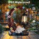 Garden Gnomes Outdoor Statues with Solar Light Funny Gnome Decor Gifts for Women Mom Gnomes Decorations for Home Patio Lawn Yard Garden Decor by CozyNest Decor