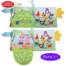 Touch and Feel Cloth Crinkle Books for Babies Infant, Baby Books Toys 0-3-6-12-18 Months, Christmas Shower Baby Gift, High Contrast Toys,Teething Teether,Tummy Time Mirror Toy for Boys and Girls-Farm by TinyTreasures Baby Boutique