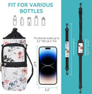 icolor Water Bottle Carrier Bag with Strap 25/32/40 oz Crossbody Bottle Holder with Phone Pocket Sling Sleeve Insulated Neoprene Water Bottle Pouch for Walking Travelling by TinyTreasures Baby Boutique